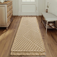 H.VERSAILTEX Waffle Boho Bath Mat – Super Absorbent, Non-Slip & Quick Dry