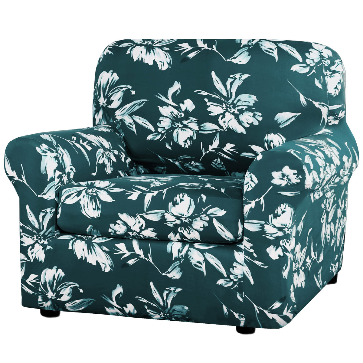 H.VERSAILTEX Super Stretch Sofa Covers 3 Piece Set Soft Thick Individual Cushion Covers Pet Friendly
