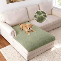H.VERSAILTEX Non Slip Chenille Pet Couch Cover Thick Soft Washable Sofa Protector