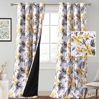 Floral Printed 100% Blackout Curtains for Bedroom