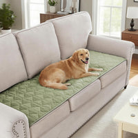 H.VERSAILTEX Chenille Couch Cover Fuzzy Sofa Cover Anti Slip Washable with Strap for Pets