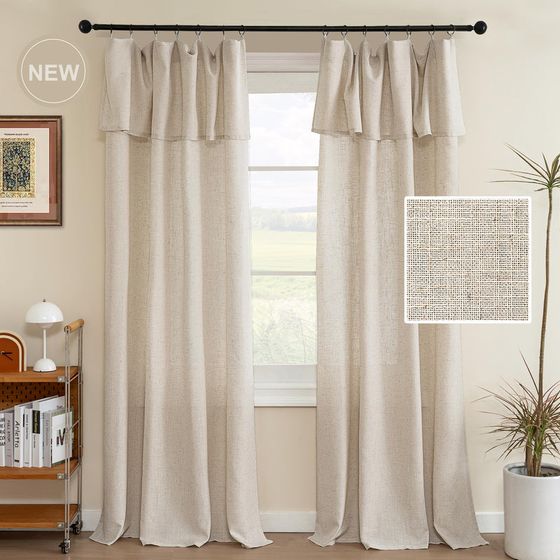 h.versailtx farmhouse-style linen window treatments