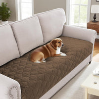 H.VERSAILTEX Chenille Couch Cover Fuzzy Sofa Cover Anti Slip Washable with Strap for Pets
