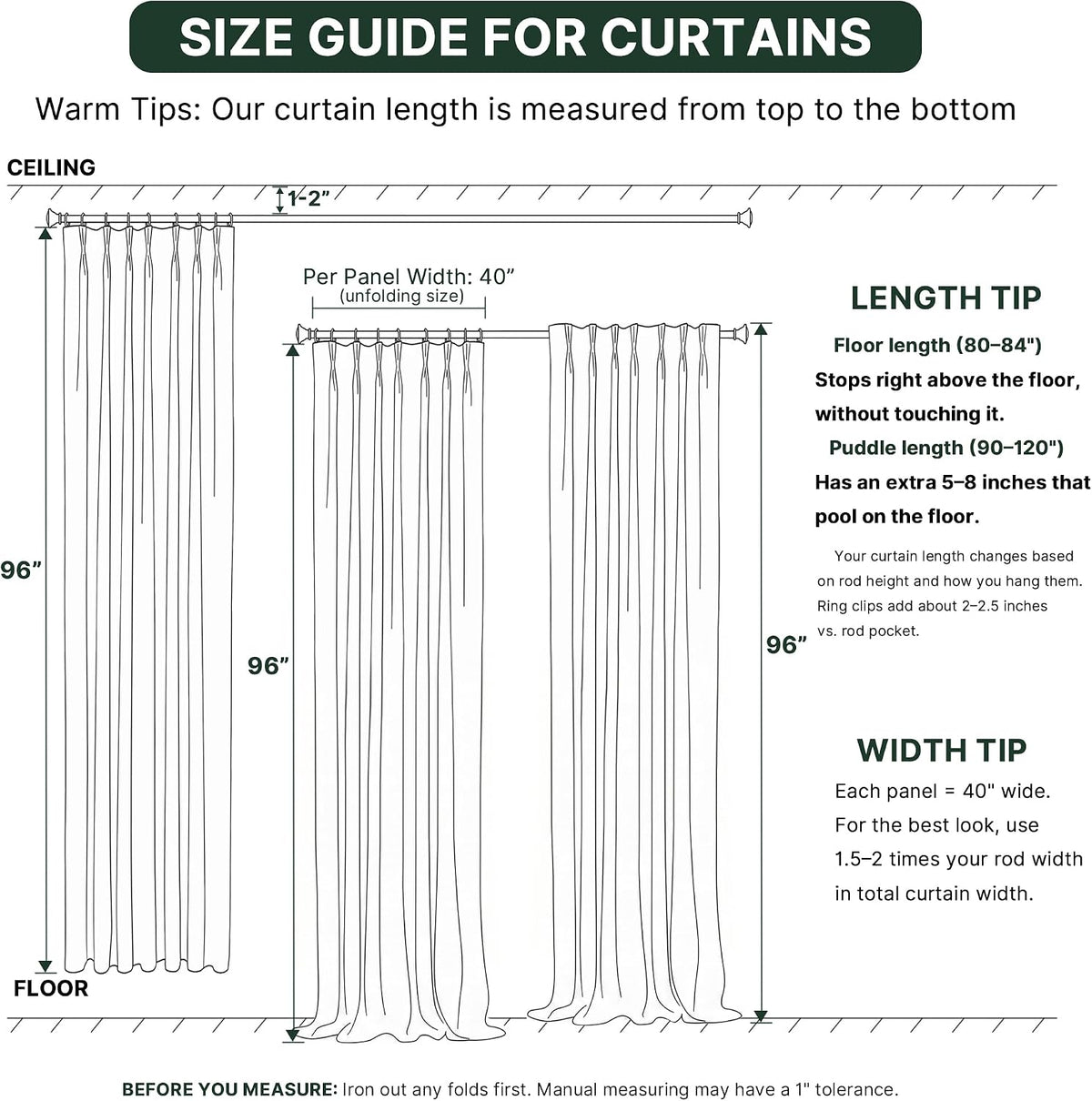 H.VERSAILTEX Pinch Pleated 100% Blackout Curtains