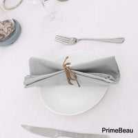 PrimeBeau Cloth Napkins Linen Textured Dinner Napkins Waterproof Extra Soft Thick Durable Reusable Napkins with Hemmed Edges