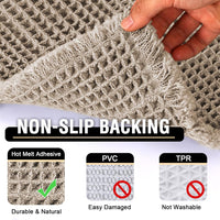 H.VERSAILTEX Absorbent Non-Slip Waffle Bath Mat – Quick Dry & Machine Washable