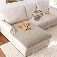 H.VERSAILTEX Non Slip Chenille Pet Couch Cover Thick Soft Washable Sofa Protector