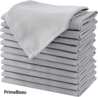 PrimeBeau Cloth Napkins Linen Textured Dinner Napkins Waterproof Extra Soft Thick Durable Reusable Napkins with Hemmed Edges