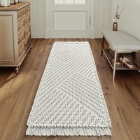 H.VERSAILTEX Waffle Boho Bath Mat – Super Absorbent, Non-Slip & Quick Dry