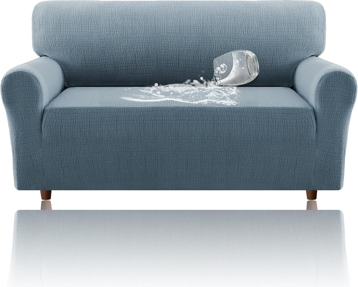 H.VERSAILTEX Jacquard Waterproof Sofa Slipcover – Stretch Couch Cover with Elastic Bottom