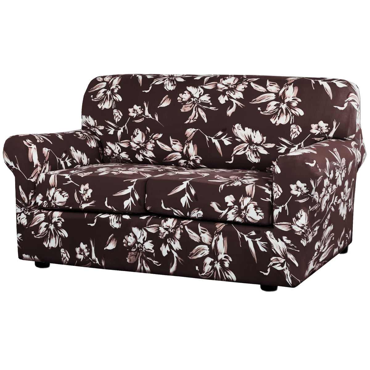 H.VERSAILTEX Super Stretch Sofa Covers 3 Piece Set Soft Thick Individual Cushion Covers Pet Friendly
