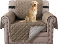 H.VERSAILTEX Sofa Protector for Dogs/Cats/Pets Sofa Slipcover Quilted Furniture Protector with Non Slip Elastic Strap Water Resistant Sofa Covers Couch Covers Seat Width: