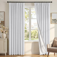 H.VERSAILTEX Pinch Pleated 100% Blackout Curtains