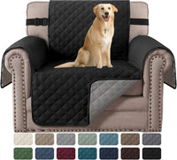 H.VERSAILTEX Sofa Protector for Dogs/Cats/Pets Sofa Slipcover Quilted Furniture Protector with Non Slip Elastic Strap Water Resistant Sofa Covers Couch Covers Seat Width: