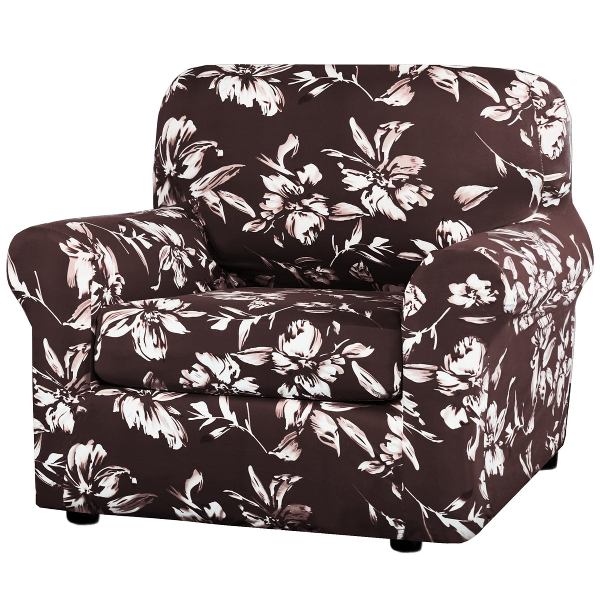 H.VERSAILTEX Super Stretch Sofa Covers 3 Piece Set Soft Thick Individual Cushion Covers Pet Friendly