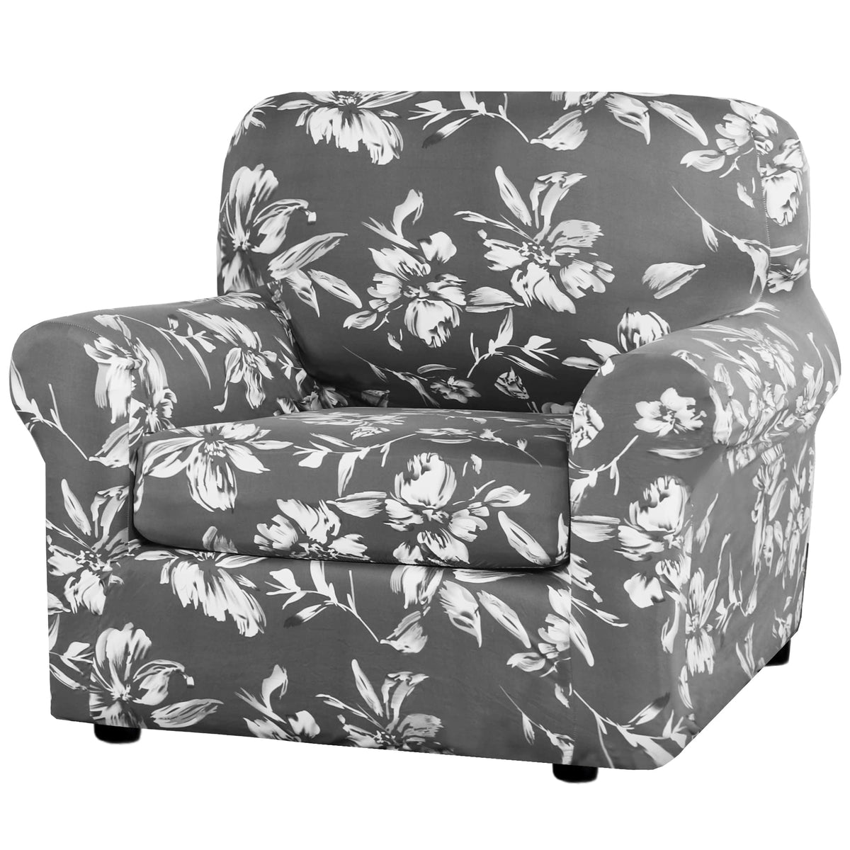 H.VERSAILTEX Super Stretch Sofa Covers 3 Piece Set Soft Thick Individual Cushion Covers Pet Friendly