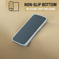 H.VERSAILTEX Waterproof Couch Cover Plush Sofa Cover with Strap Soft Anti Slip Sofa Slipcovers for 2 Cushion Couch Loveseat Couch Protector Cover for Dogs Cats Kids,36x48'',Khaki