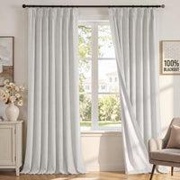 H.VERSAILTEX Pinch Pleated 100% Blackout Curtains