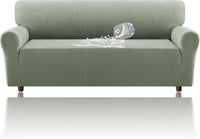H.VERSAILTEX Jacquard Waterproof Sofa Slipcover – Stretch Couch Cover with Elastic Bottom