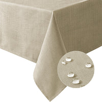 Linen Textured Table Cloths Premium Solid Tablecloth Spill-Proof Waterproof Table Cover