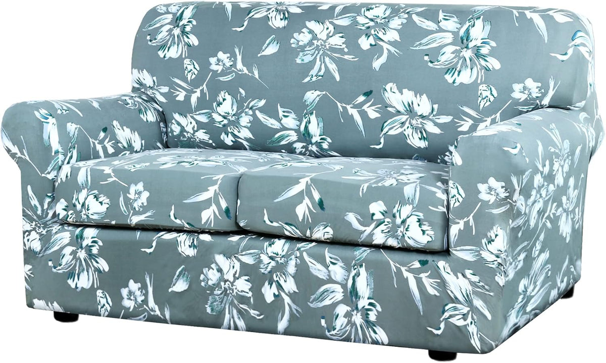 H.VERSAILTEX Super Stretch Sofa Covers 3 Piece Set Soft Thick Individual Cushion Covers Pet Friendly
