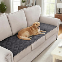 H.VERSAILTEX Chenille Couch Cover Fuzzy Sofa Cover Anti Slip Washable with Strap for Pets