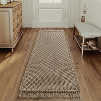 H.VERSAILTEX Waffle Boho Bath Mat – Super Absorbent, Non-Slip & Quick Dry