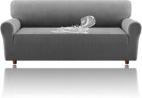 H.VERSAILTEX Jacquard Waterproof Sofa Slipcover – Stretch Couch Cover with Elastic Bottom