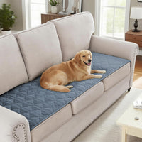 H.VERSAILTEX Chenille Couch Cover Fuzzy Sofa Cover Anti Slip Washable with Strap for Pets