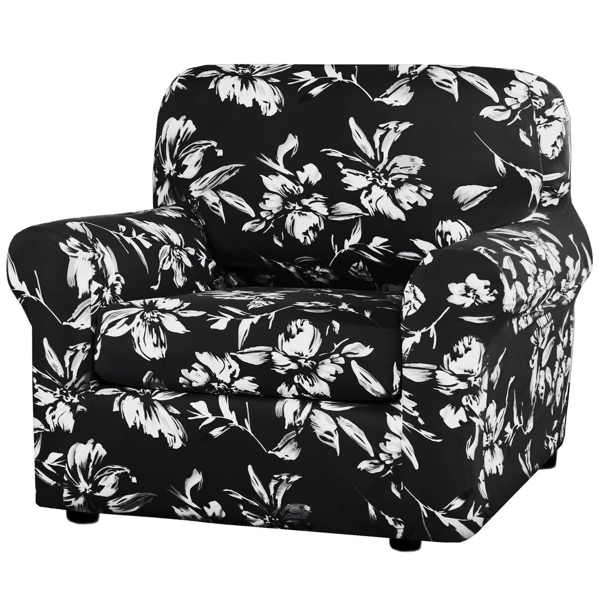 H.VERSAILTEX Super Stretch Sofa Covers 3 Piece Set Soft Thick Individual Cushion Covers Pet Friendly