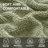 H.VERSAILTEX Non Slip Chenille Pet Couch Cover Thick Soft Washable Sofa Protector