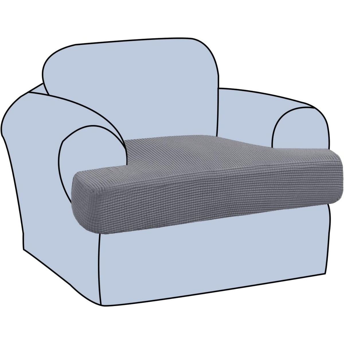 Stretch T Cushion Sofa Slipcovers Individually Sofa Cushion Covers Jacquard Fabric