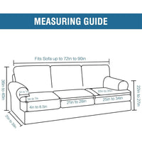 Sofa Slipcovers Thick Velvet Couch Cover Stretch T Cushion Sofa Covers Individual T Cushion Covers,