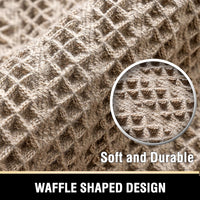 H.VERSAILTEX Waffle Boho Bath Mat – Super Absorbent, Non-Slip & Quick Dry