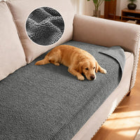 H.VERSAILTEX Non Slip Chenille Pet Couch Cover Thick Soft Washable Sofa Protector
