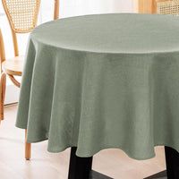 Linen Textured Table Cloths Premium Solid Tablecloth Spill-Proof Waterproof Table Cover