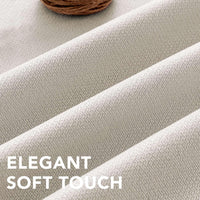 H.VERSAILTEX 100% Blackout Curtains Back Tab Full Light Blocking Curtain Draperies with Gray Coating Thermal Insulated Window Treatment Set of 2 Panels, 52" W x 84" L, Natural