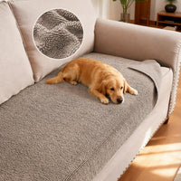 H.VERSAILTEX Non Slip Chenille Pet Couch Cover Thick Soft Washable Sofa Protector