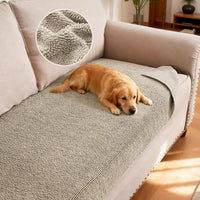 H.VERSAILTEX Non Slip Chenille Pet Couch Cover Thick Soft Washable Sofa Protector