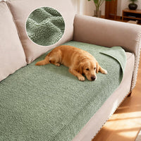 H.VERSAILTEX Non Slip Chenille Pet Couch Cover Thick Soft Washable Sofa Protector