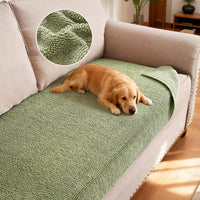H.VERSAILTEX Non Slip Chenille Pet Couch Cover Thick Soft Washable Sofa Protector