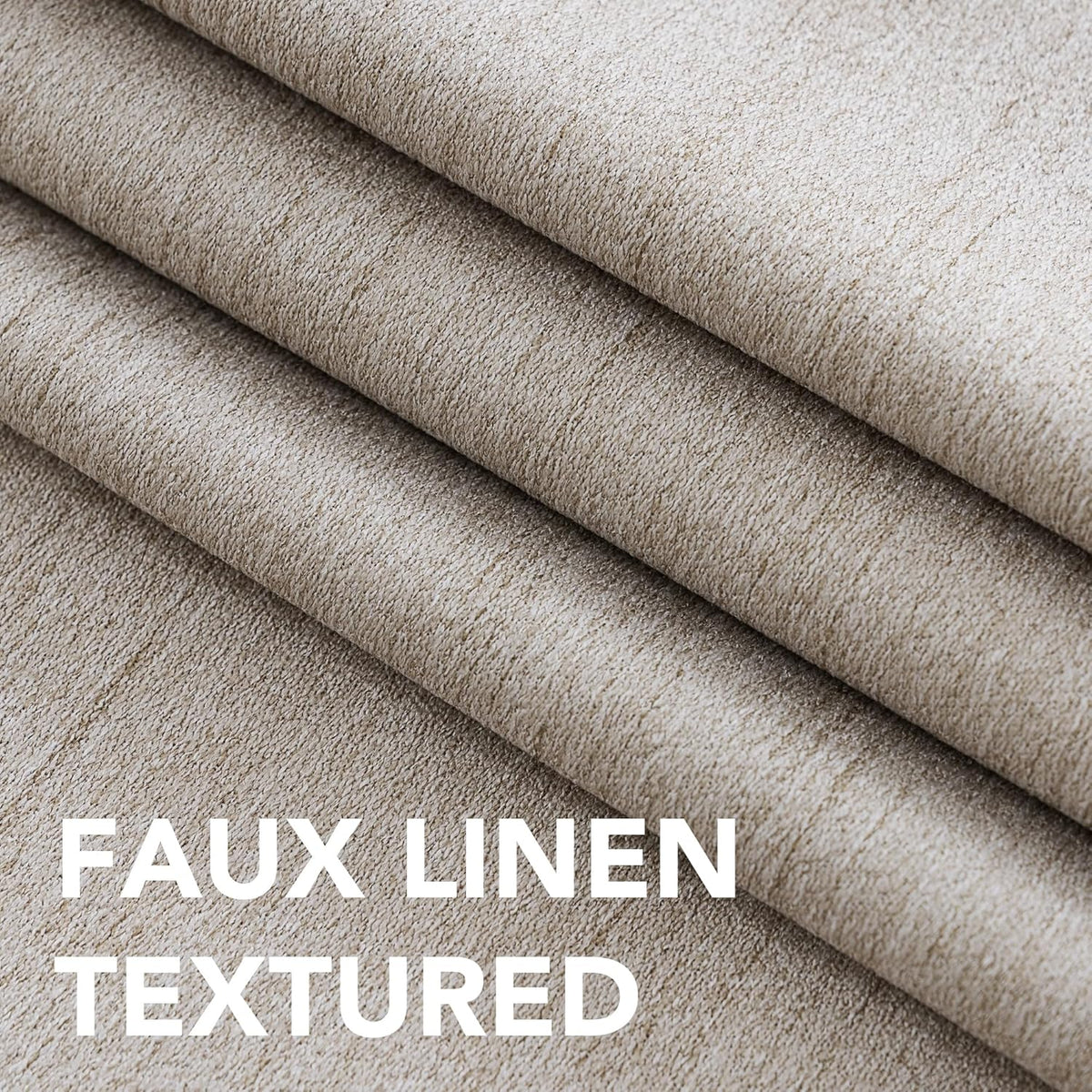 H.VERSAILTEX 100% Blackout Curtains – Back Tab Thermal Insulated Window Drapes, Set of 2