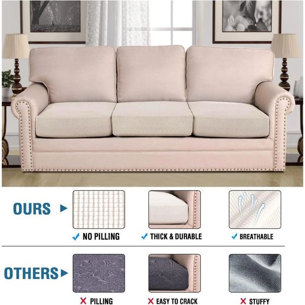 Super Stretch Individual Seat Cushion Covers Sofa Covers