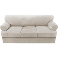 Sofa Slipcovers Thick Velvet Couch Cover Stretch T Cushion Sofa Covers Individual T Cushion Covers,