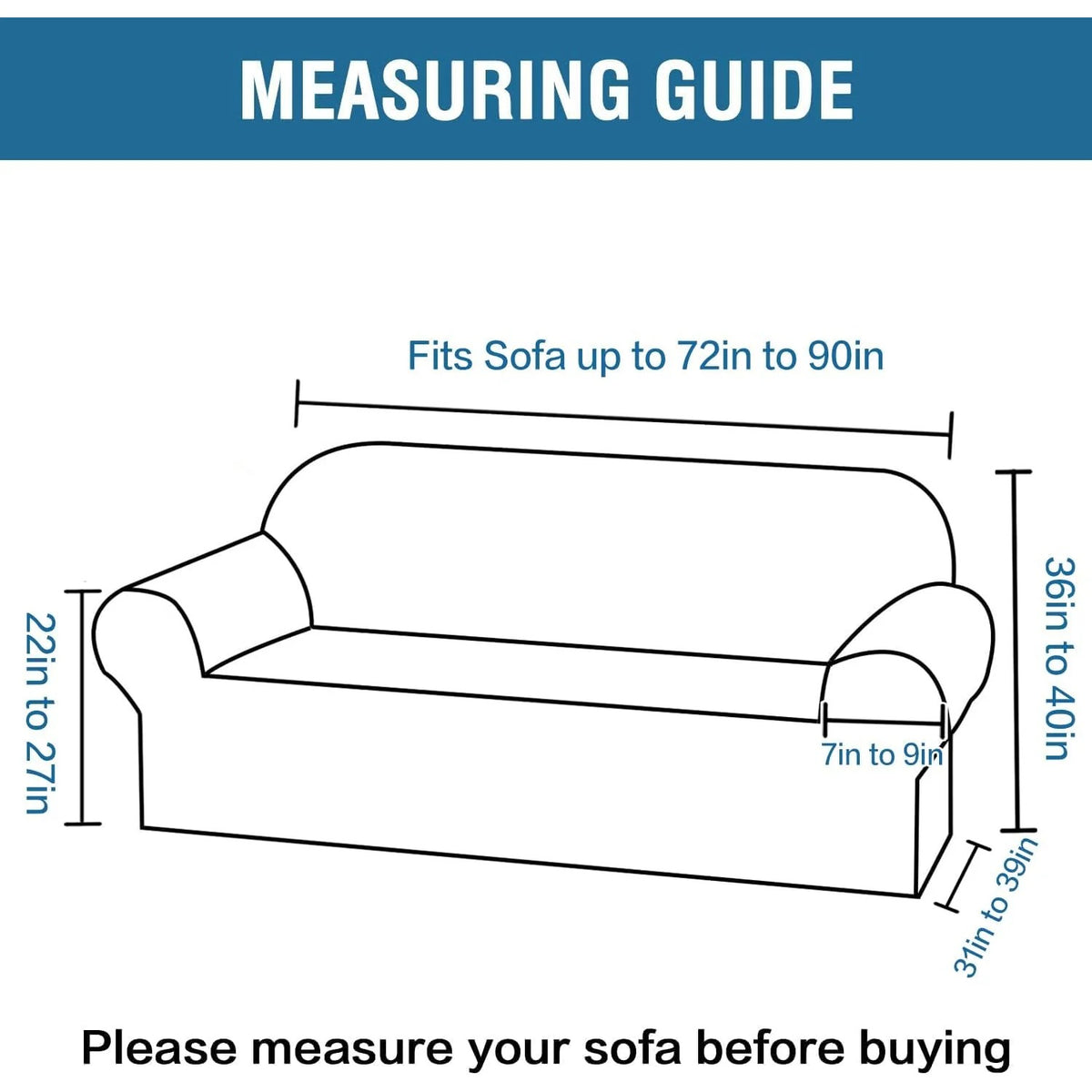 Stretch Velvet Sofa Covers for Cushion Couch Covers Sofa Slipcovers Furniture Protector