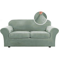 Modern Velvet Plush High Stretch Sofa Slipcover