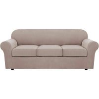 4 Piece Stretch Couch Covers for Cushion Couch Sofa Furniture Slipcovers