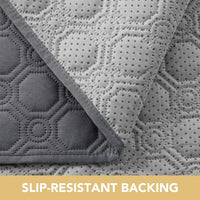 H.VERSAILTEX 100% Waterproof Couch Cover for 3 Cushion Sofa Triple Non Slip with Storage Pocket