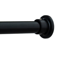 H.VERSAILTEX Single Shower Curtain Rod Non Slip Adjustable 26-78 inch with Spring Tension for Bathroom，White