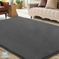 H.VERSAILTEX Area Rug Super Soft Faux Fur Rugs Carpets Furry Kids Room Nursery Rug Bedroom Living Room Carpet High Pile Throw Rug Shag Plush Rug for Dorm Room Teen Room Decor